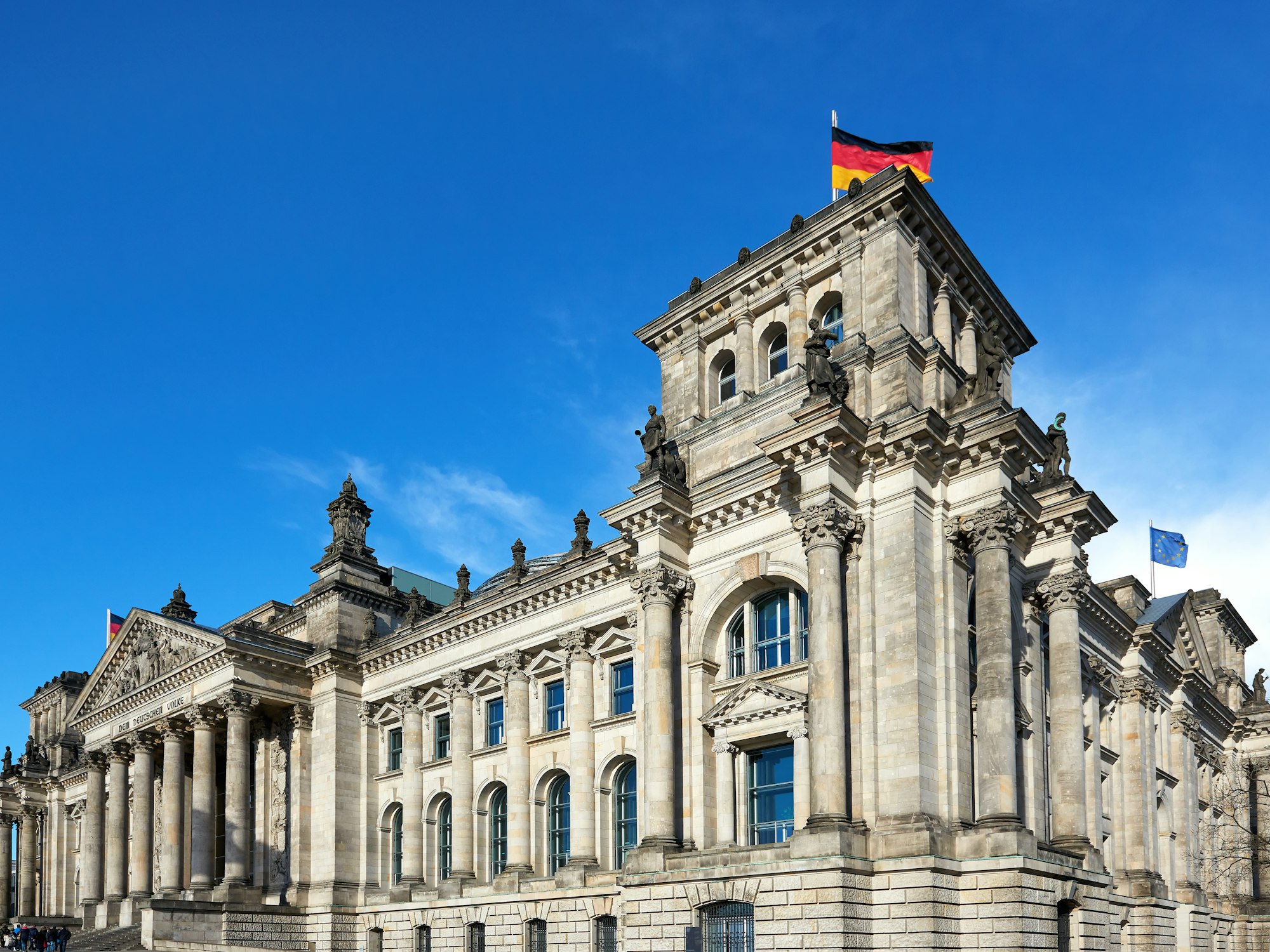 The Reichstag building in Berlin, Germany